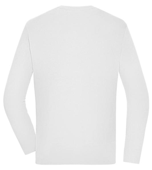 Retro Panther 2 Design - Comfort men's long sleeve t-shirt_WHITE_back