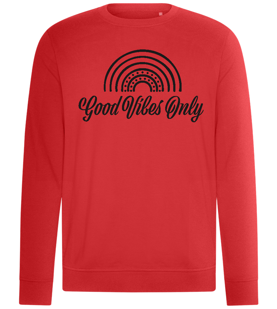 Good Vibes Only Design - Comfort unisex sweater_RED_front