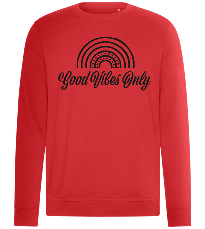 Good Vibes Only Design - Comfort unisex sweater_RED_front