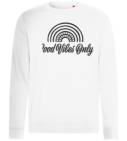 Good Vibes Only Design - Comfort unisex sweater_WHITE_front