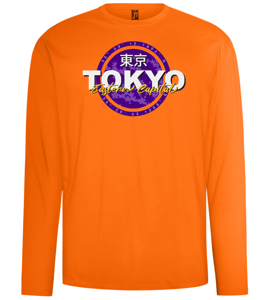 Eastern Capital Design - Comfort men's long sleeve t-shirt_ORANGE_front