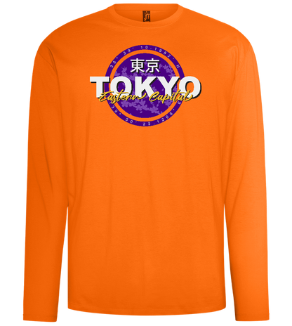 Eastern Capital Design - Comfort men's long sleeve t-shirt_ORANGE_front