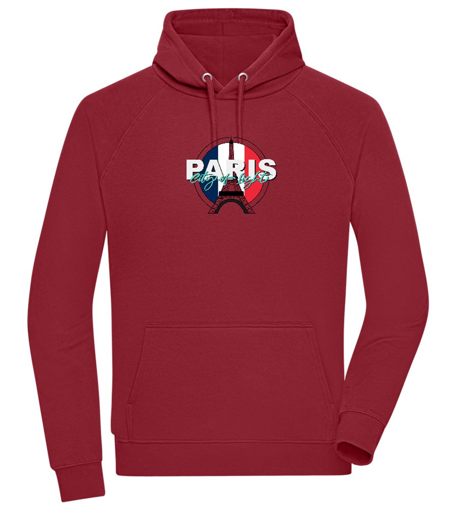 City of Light Design - Comfort unisex hoodie_BORDEAUX_front