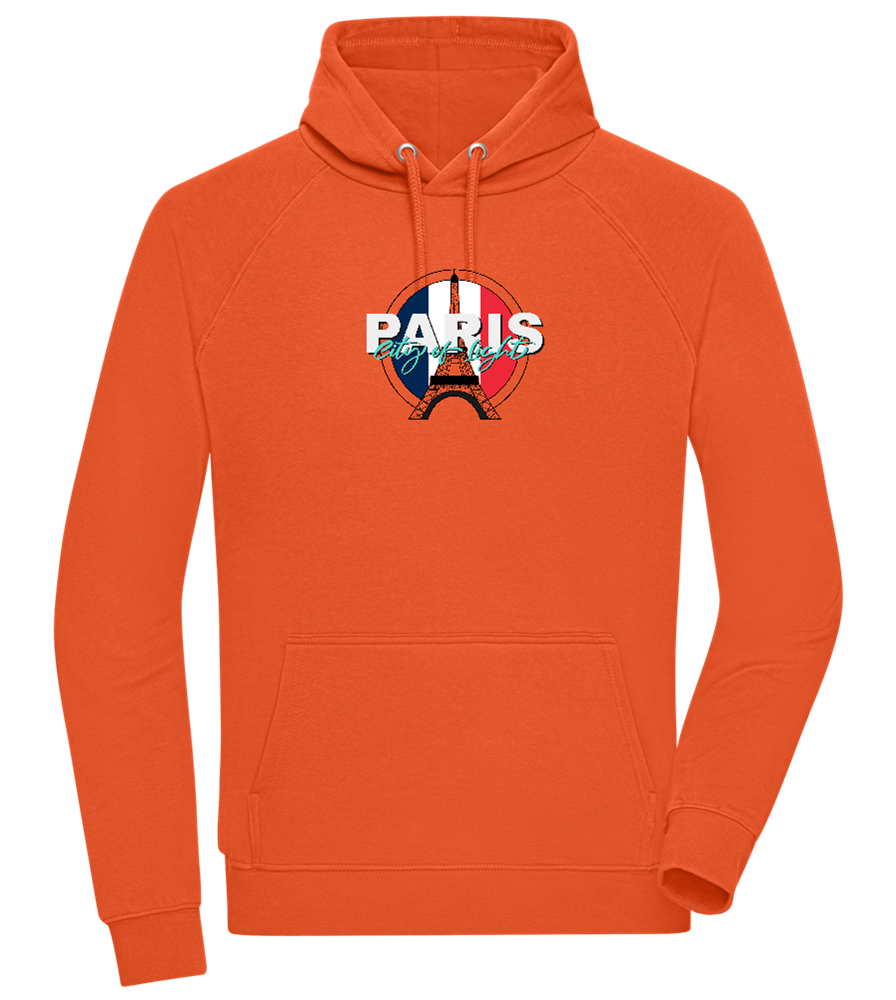 City of Light Design - Comfort unisex hoodie_BURNT ORANGE_front