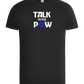 Talk to the Paw Design - Basic Unisex T-Shirt_DEEP BLACK_front