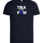 Talk to the Paw Design - Basic Unisex T-Shirt_FRENCH NAVY_front