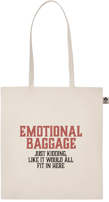 Emotional Baggage Design - Essential ecru organic cotton tote bag_BEIGE_front