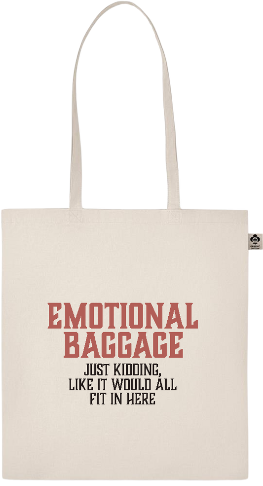 Emotional Baggage Design - Essential ecru organic cotton tote bag_BEIGE_front