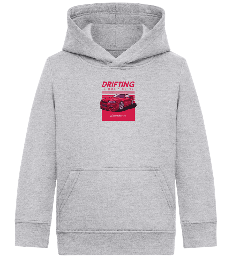 Drifting Not A Crime Design - Comfort Kids Hoodie_ORION GREY II_front