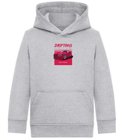 Drifting Not A Crime Design - Comfort Kids Hoodie_ORION GREY II_front