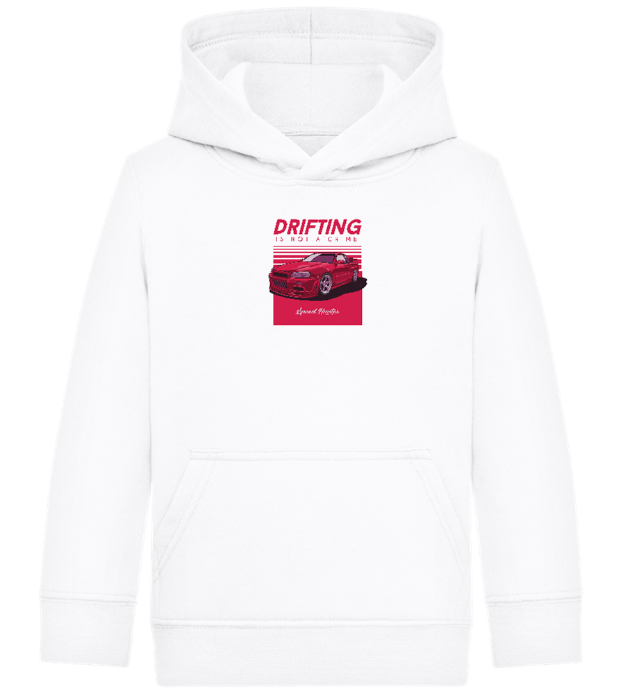 Drifting Not A Crime Design - Comfort Kids Hoodie_WHITE_front