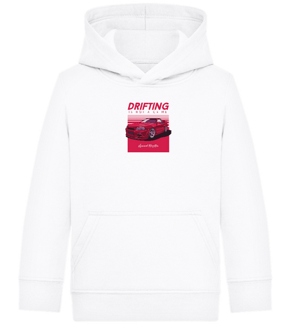 Drifting Not A Crime Design - Comfort Kids Hoodie_WHITE_front