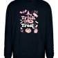 Pink Trick or Treat Design - Comfort Essential Unisex Sweater_BLACK_front