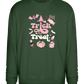 Pink Trick or Treat Design - Comfort Essential Unisex Sweater_GREEN BOTTLE_front