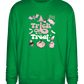 Pink Trick or Treat Design - Comfort Essential Unisex Sweater_MEADOW GREEN_front