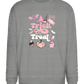 Pink Trick or Treat Design - Comfort Essential Unisex Sweater_ORION GREY II_front