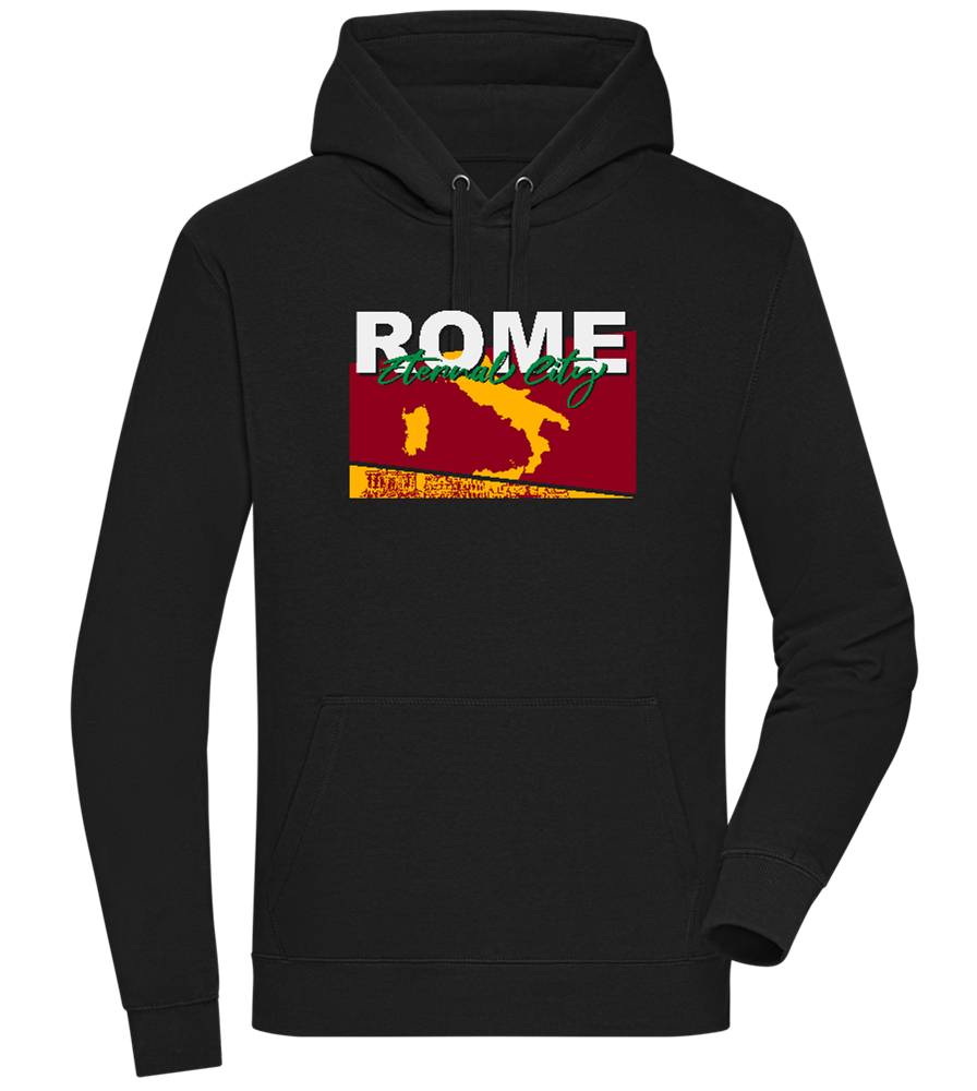 Eternal City Design - Premium unisex hoodie_BLACK_front