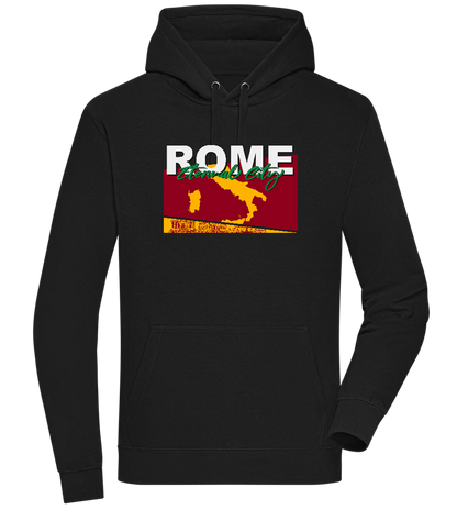 Eternal City Design - Premium unisex hoodie_BLACK_front