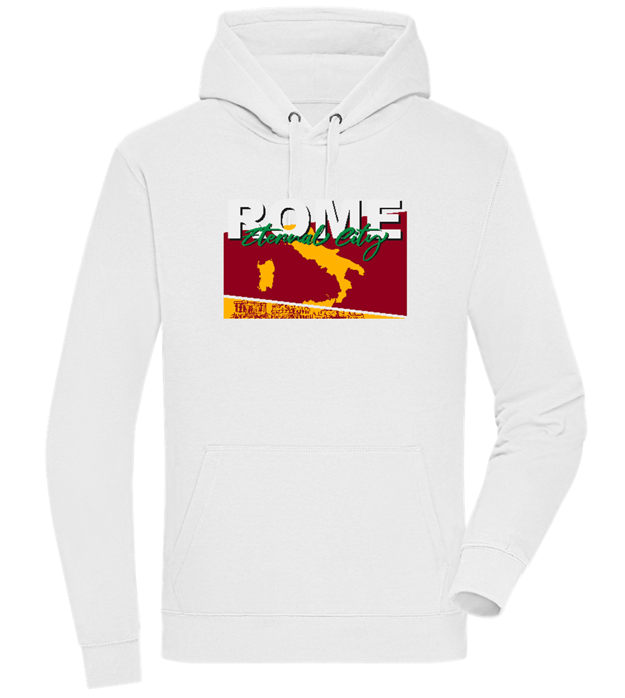 Eternal City Design - Premium unisex hoodie_WHITE_front