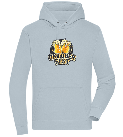 Oktoberfest Beers Design - Premium unisex hoodie_CREAMY BLUE_front