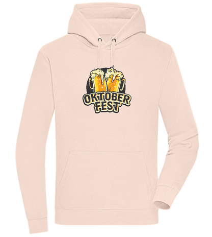 Oktoberfest Beers Design - Premium unisex hoodie_LIGHT PEACH ROSE_front