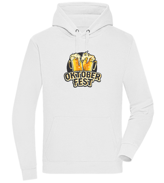 Oktoberfest Beers Design - Premium unisex hoodie_WHITE_front