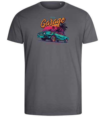 Car Garage Design - Comfort men's fitted t-shirt_MOUSE GREY_front