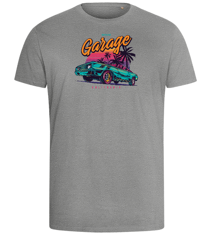 Car Garage Design - Comfort men's fitted t-shirt_ORION GREY_front