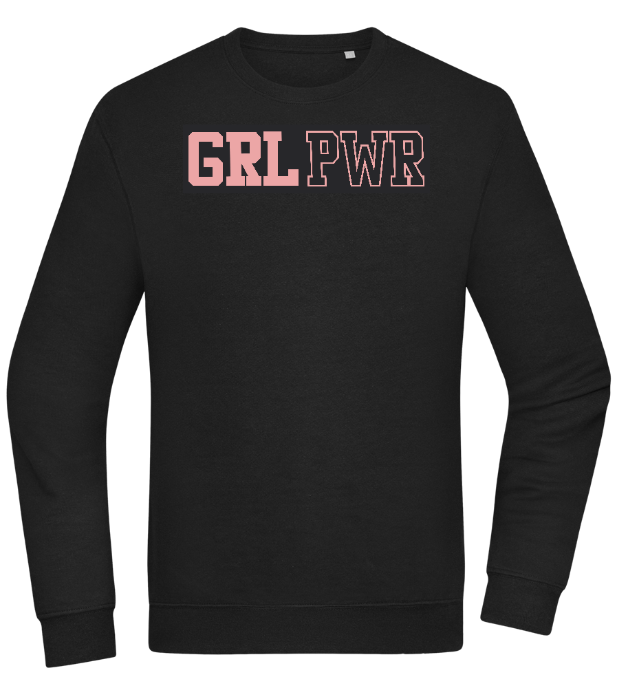 Girl Power 3 Design - Comfort Essential Unisex Sweater_BLACK_front