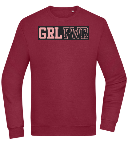 Girl Power 3 Design - Comfort Essential Unisex Sweater_BORDEAUX_front