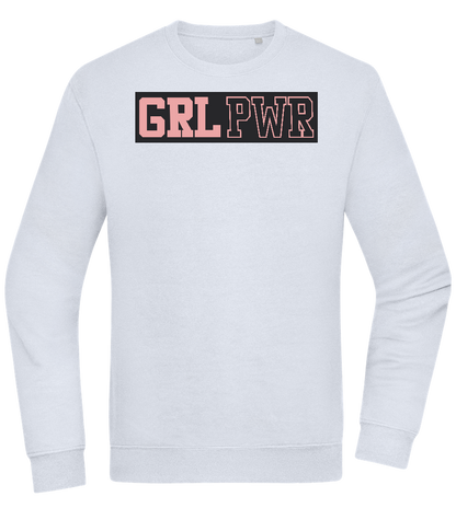 Girl Power 3 Design - Comfort Essential Unisex Sweater_CREAMY BLUE_front