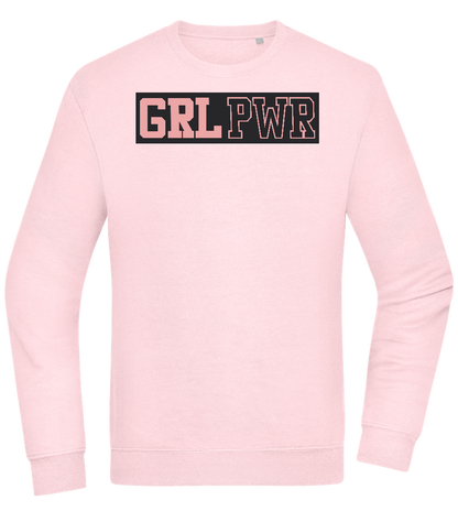 Girl Power 3 Design - Comfort Essential Unisex Sweater_LIGHT PEACH ROSE_front