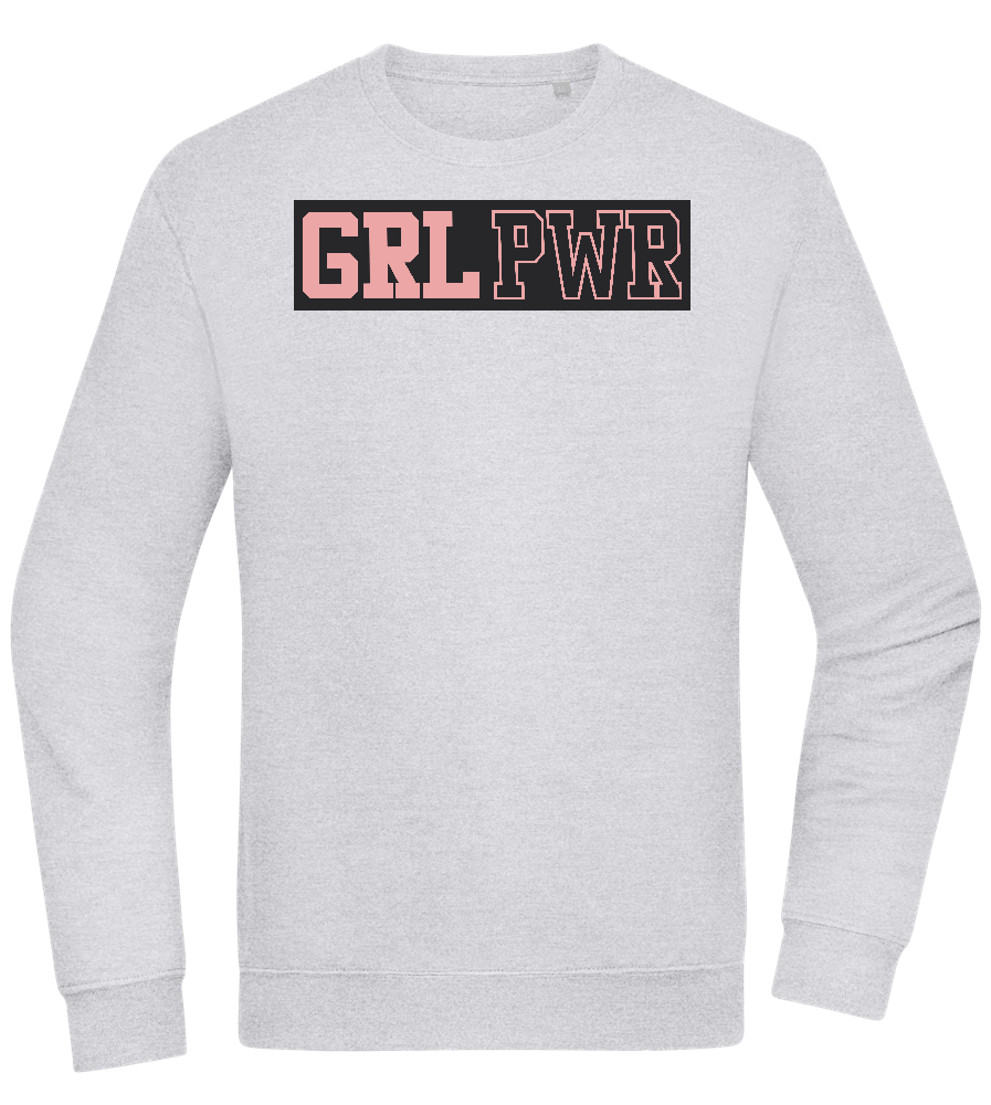 Girl Power 3 Design - Comfort Essential Unisex Sweater_ORION GREY II_front