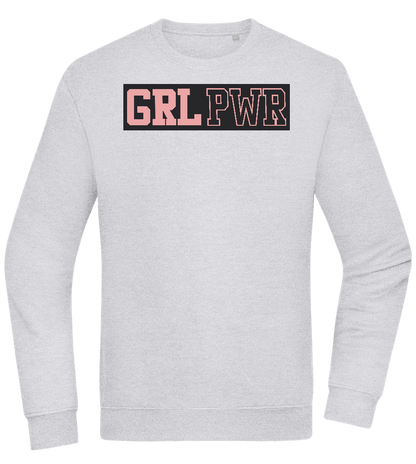 Girl Power 3 Design - Comfort Essential Unisex Sweater_ORION GREY II_front