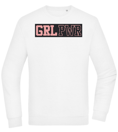 Girl Power 3 Design - Comfort Essential Unisex Sweater_WHITE_front