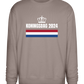 Kingsday Flag Design - Comfort Essential Unisex Sweater_CHARCOAL CHIN_front