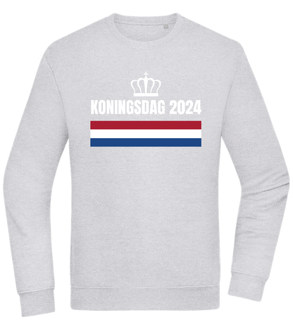 Kingsday Flag Design - Comfort Essential Unisex Sweater_ORION GREY II_front