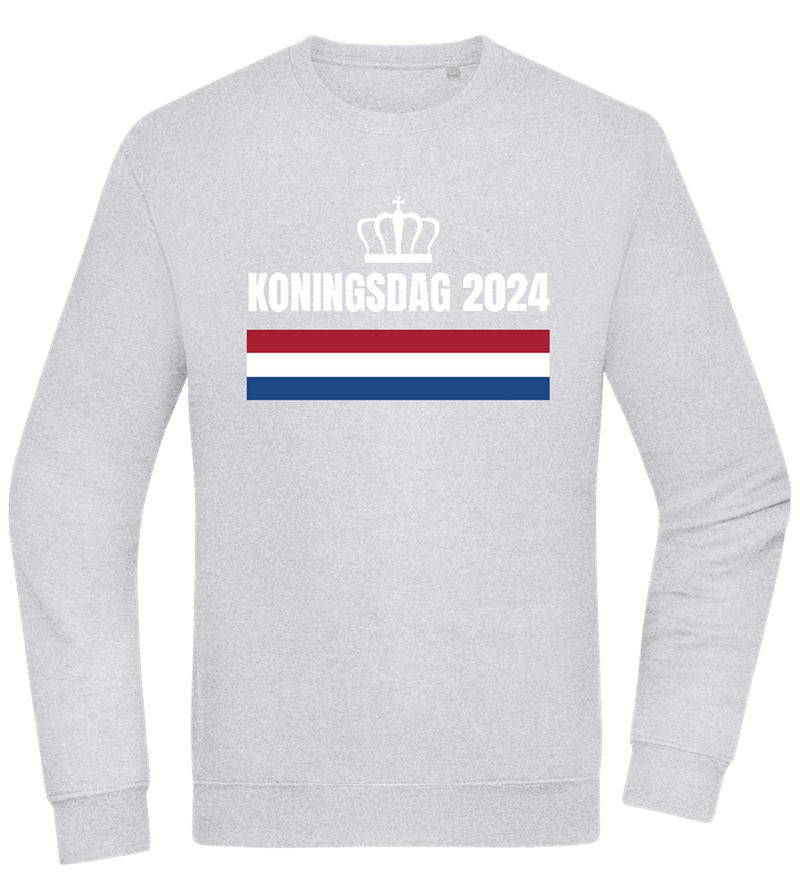 Kingsday Flag Design - Comfort Essential Unisex Sweater_ORION GREY II_front