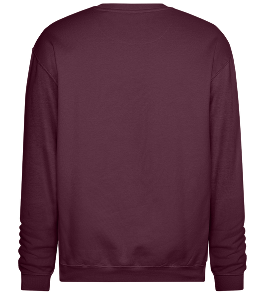 Kingsday Flag Design - Comfort Essential Unisex Sweater_BORDEAUX_back