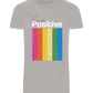 Think Positive Rainbow Design - Basic Unisex T-Shirt_ORION GREY_front