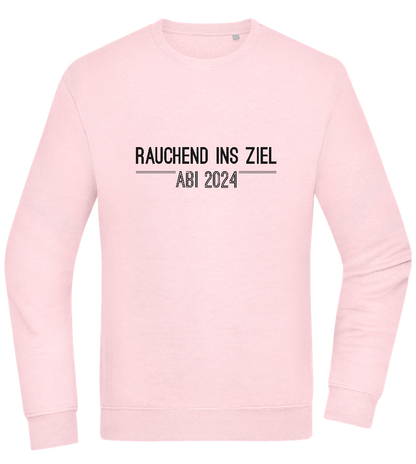 Rauchend Ins Ziel Design - Comfort Essential Unisex Sweater_LIGHT PEACH ROSE_front