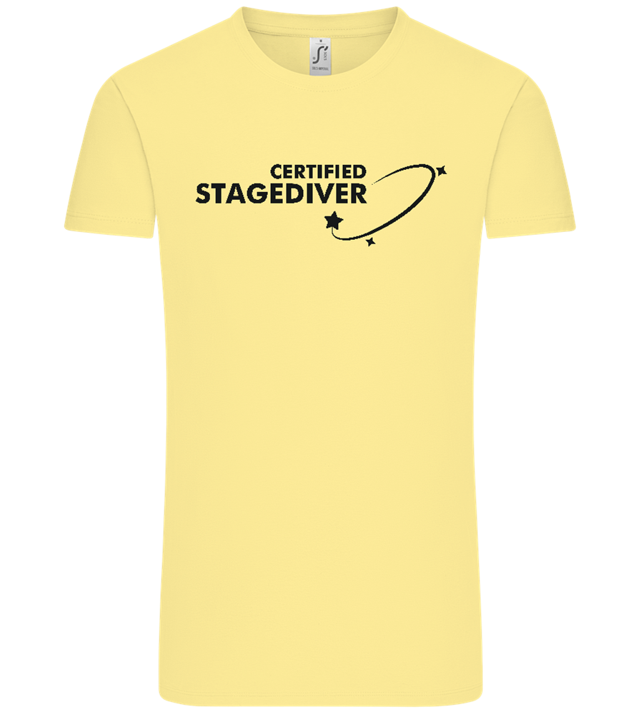 Certified Stagediver Design - Comfort Unisex T-Shirt_AMARELO CLARO_front