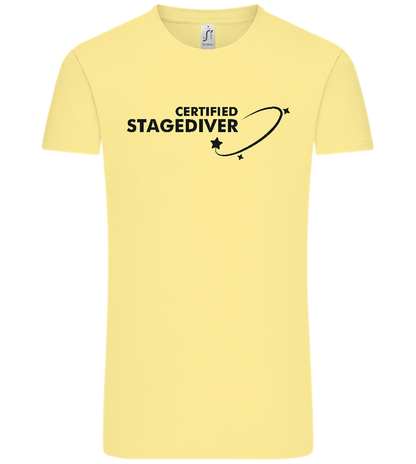 Certified Stagediver Design - Comfort Unisex T-Shirt_AMARELO CLARO_front