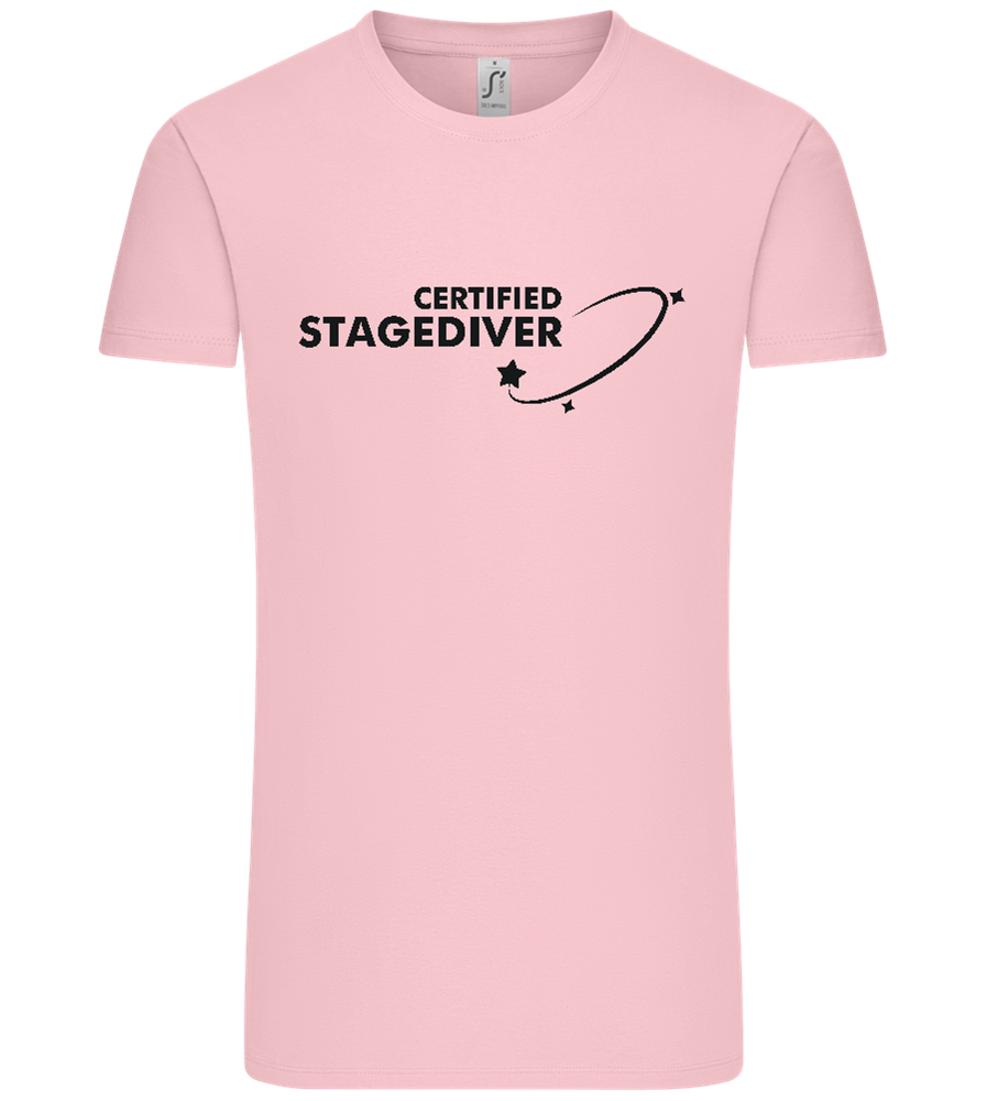 Certified Stagediver Design - Comfort Unisex T-Shirt_CANDY PINK_front