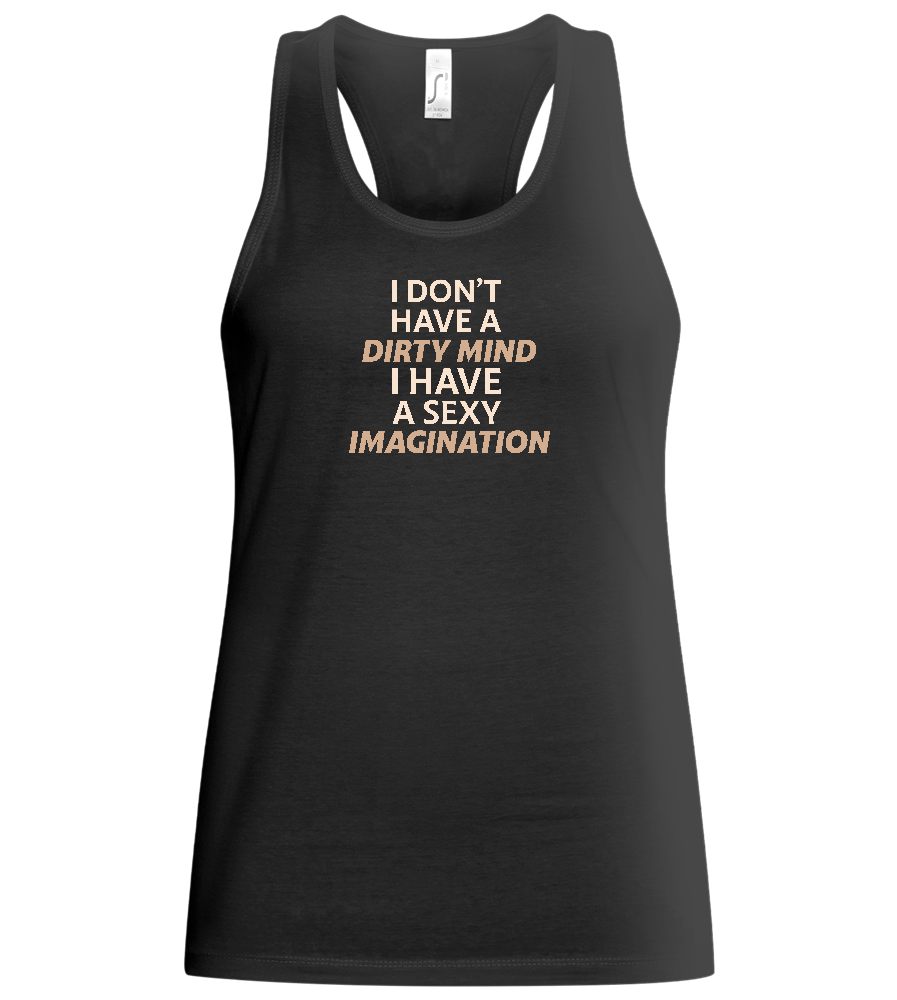 Sexy Imagination Design - Basic women's tank top_DEEP BLACK_front