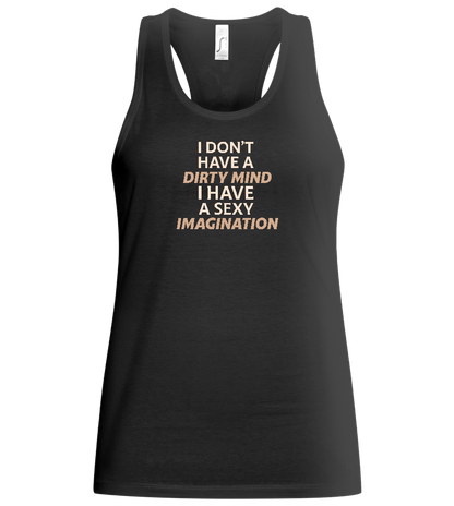 Sexy Imagination Design - Basic women's tank top_DEEP BLACK_front