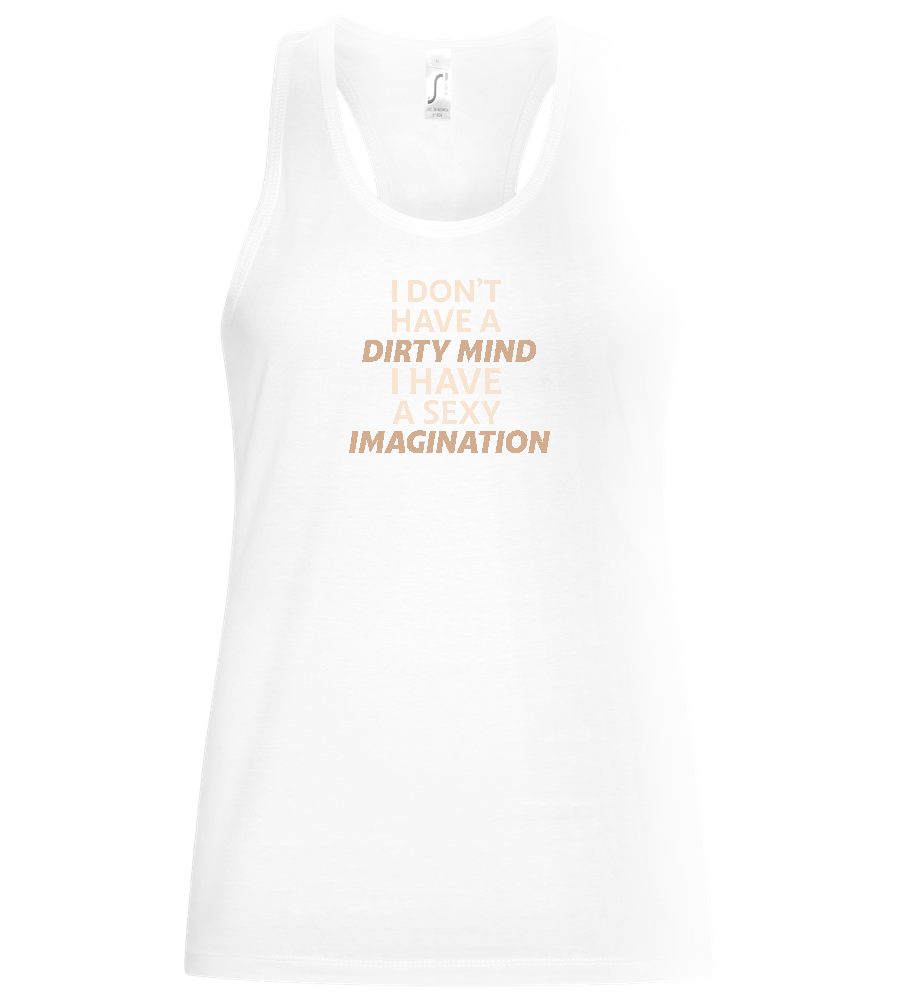 Sexy Imagination Design - Basic women's tank top_WHITE_front