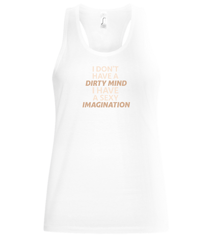 Sexy Imagination Design - Basic women's tank top_WHITE_front