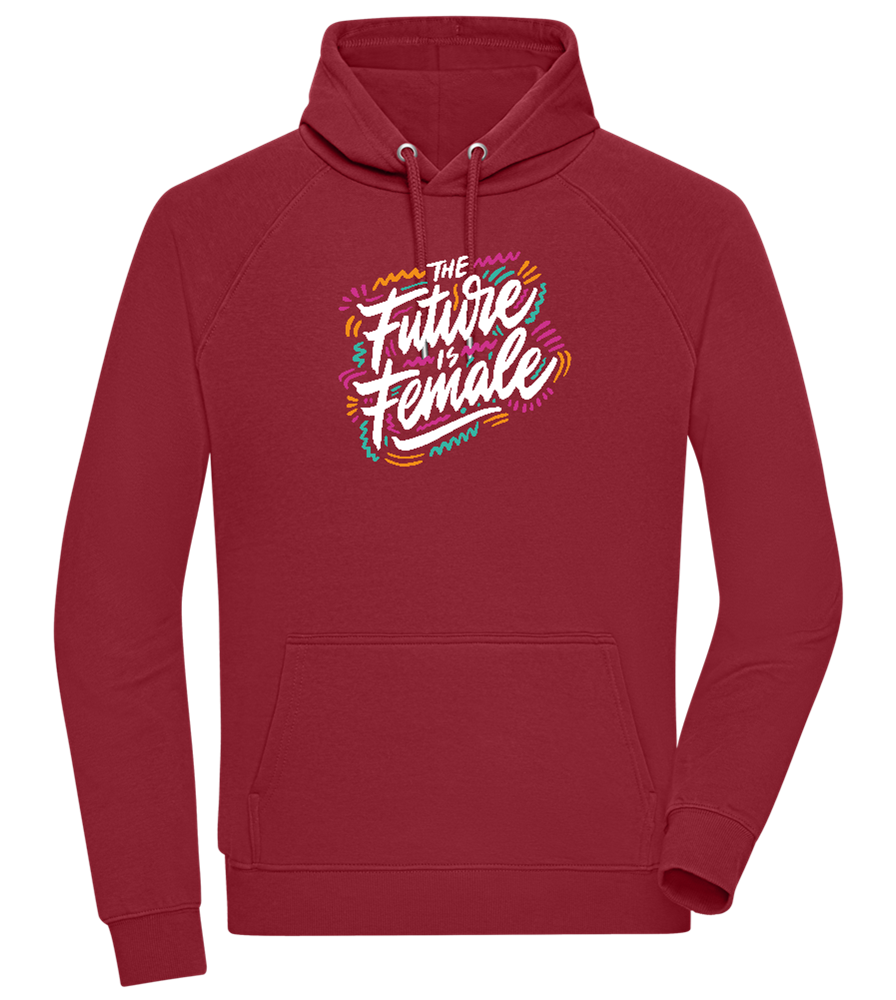 Future Is Female Design - Comfort unisex hoodie_BORDEAUX_front