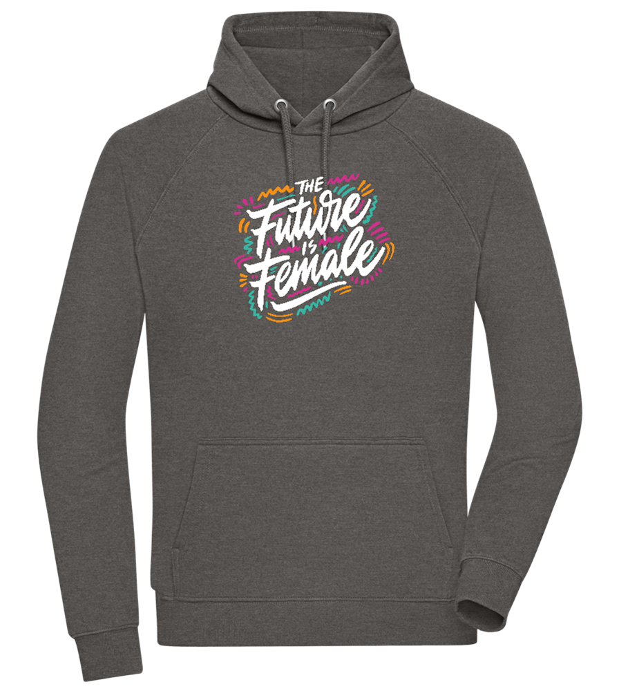 Future Is Female Design - Comfort unisex hoodie_CHARCOAL CHIN_front